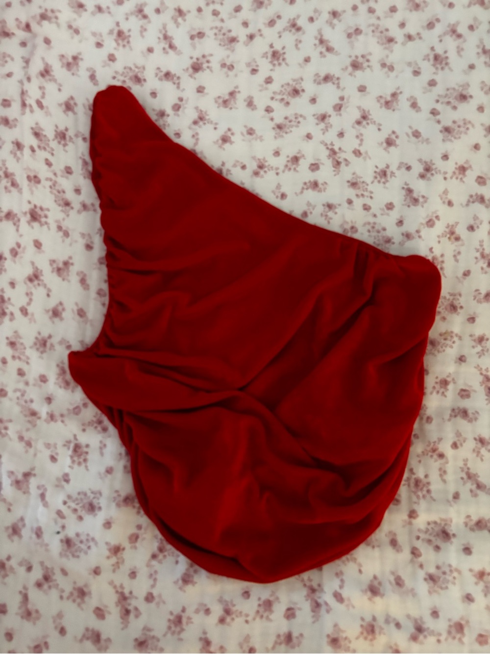 Women’s Red One-Shoulder Top